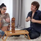 Janey Doe in 'Tattooed Bombshell Janey Doe playing games'