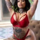 Xwife Karen in 'Xwife Karen Tattooed, Busty, And Craves A Massive Cock'