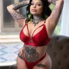Xwife Karen in 'Xwife Karen Tattooed, Busty, And Craves A Massive Cock'