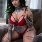 Xwife Karen in 'Xwife Karen Tattooed, Busty, And Craves A Massive Cock'