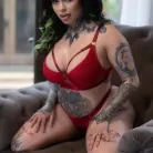 Xwife Karen in 'Xwife Karen Tattooed, Busty, And Craves A Massive Cock'